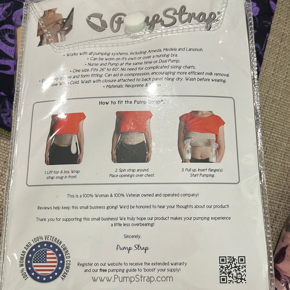 Hands free pump strap